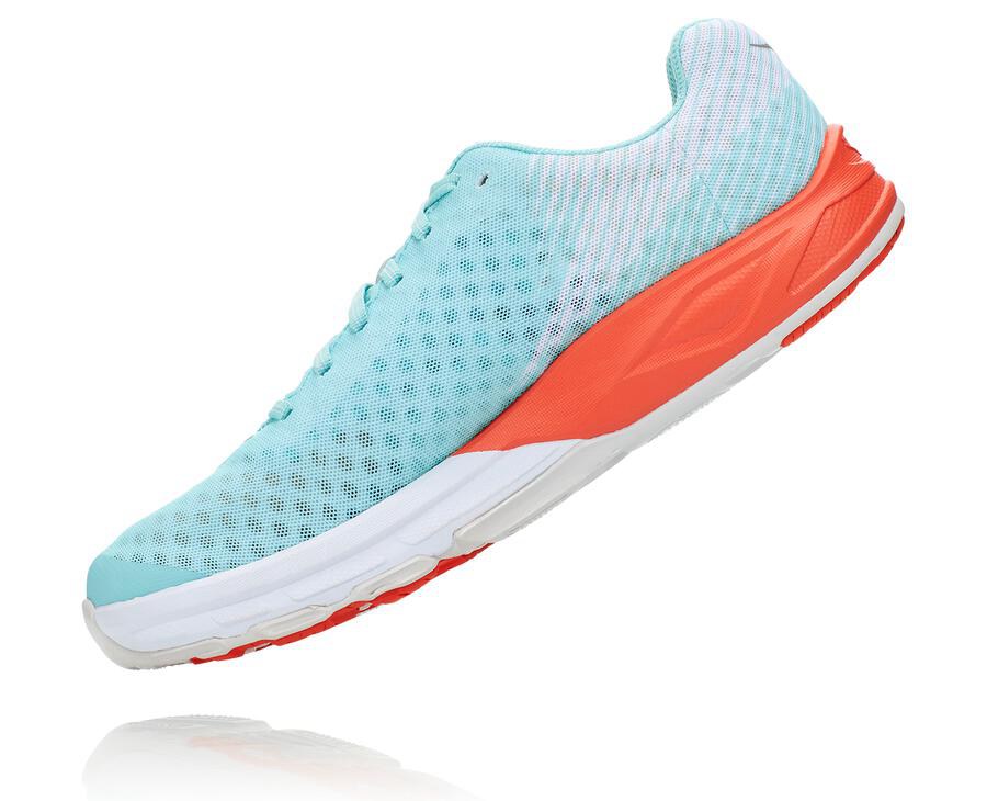 Hoka One One Hardloopschoenen Dames - Evo Carbon Rocket - Blauw - UX7426815